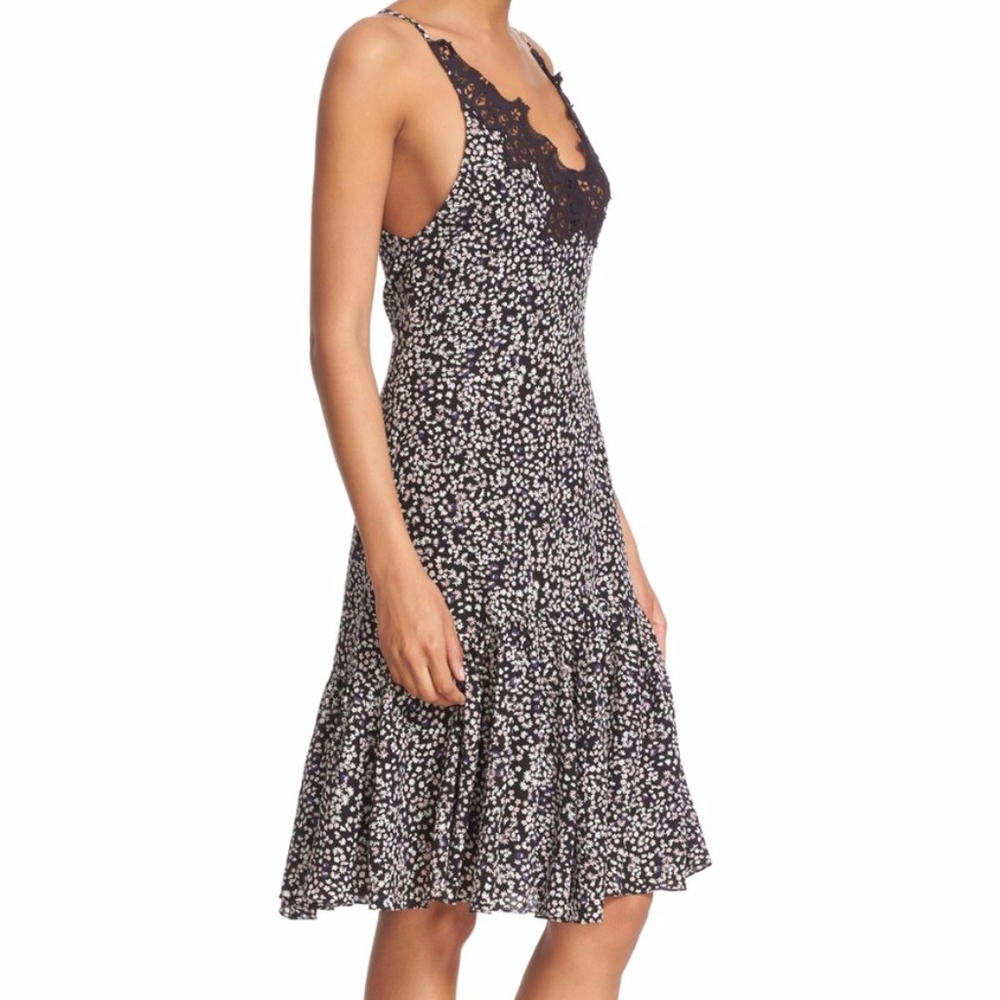 Rebecca Taylor Silk Pop Flower Slip Dress, Size 10